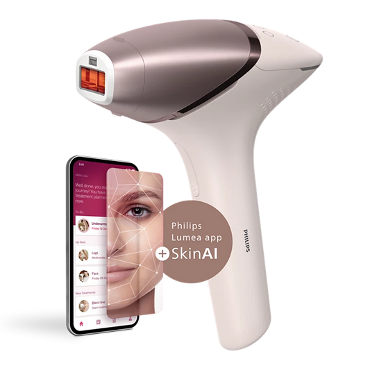 Philips Lumea IPL 9900 Series - IPL hair removal device with SenseIQ for face & body