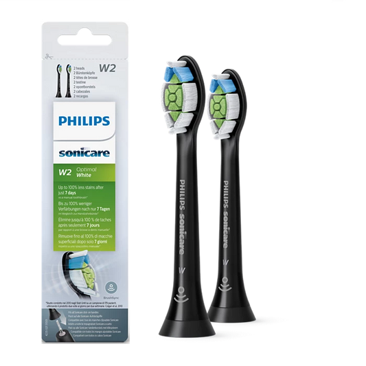 Philips Sonicare W2 Optimal White - 4x interchangeable sonic toothbrush heads (black)